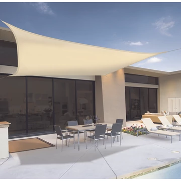 Napvitorla Sunnet Kit | bézs| 3,6 m x 3,6 m kerti terasz árnyékoló napvitorla