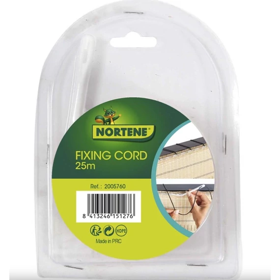 Rögzítő tű és zsineg | Belátásgátló és árnyékoló hálóhoz | FEKETE | 25 m 